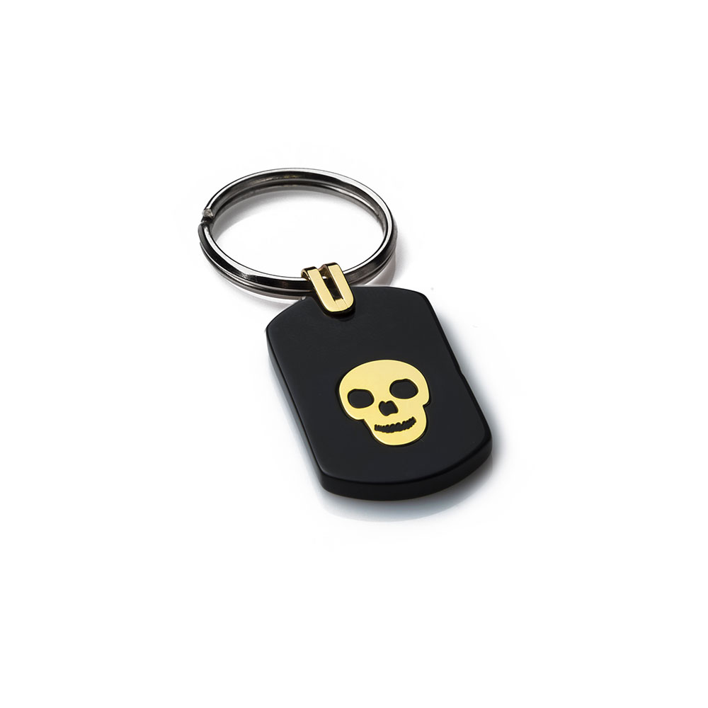 Skull & crossbones keyring