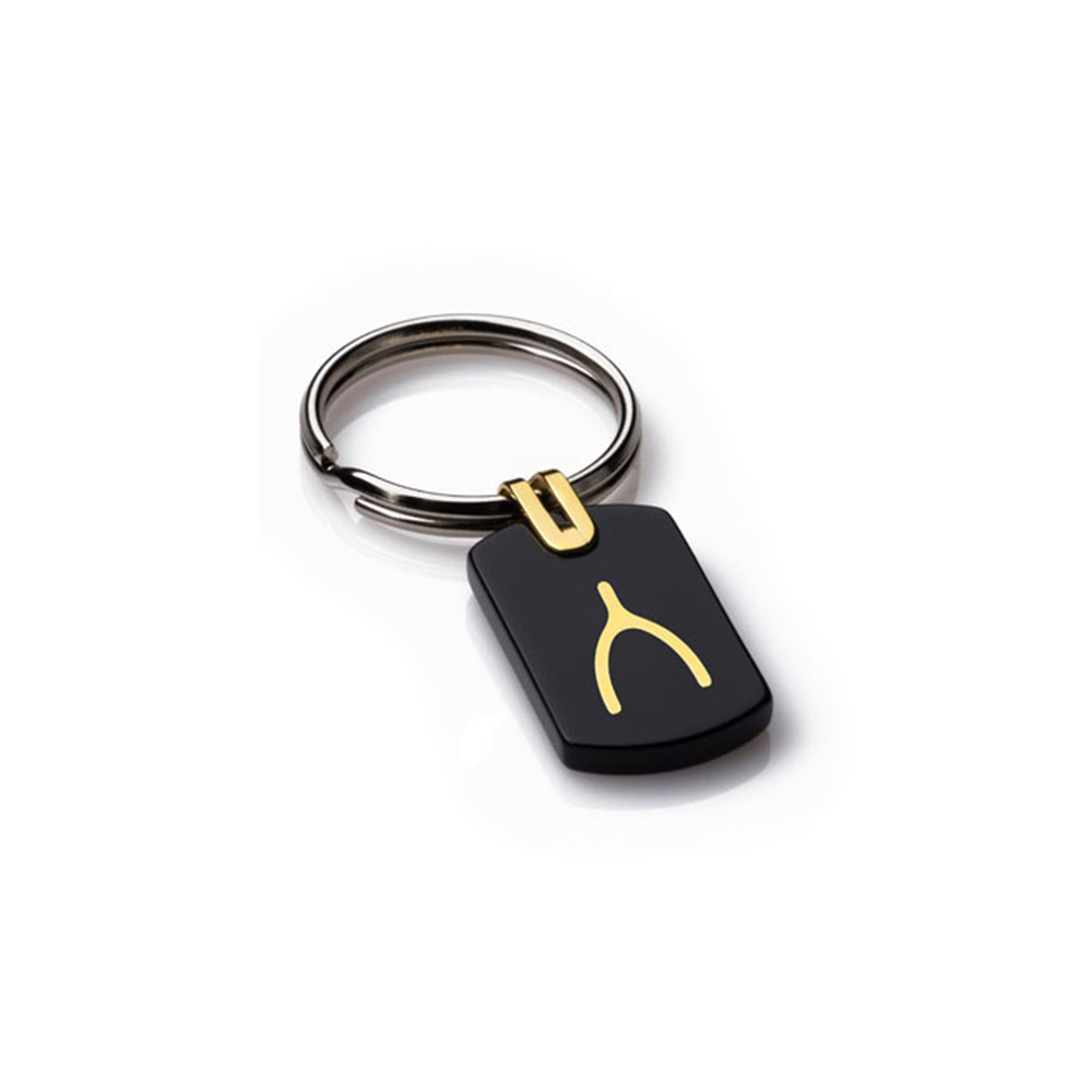 Wishbone Gold Key Ring (Small)