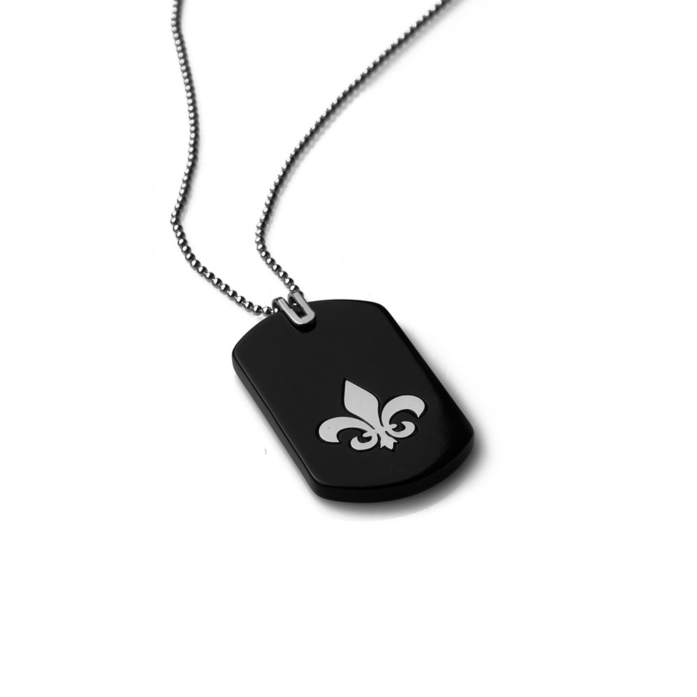 Fleur de lis dog on sale tag