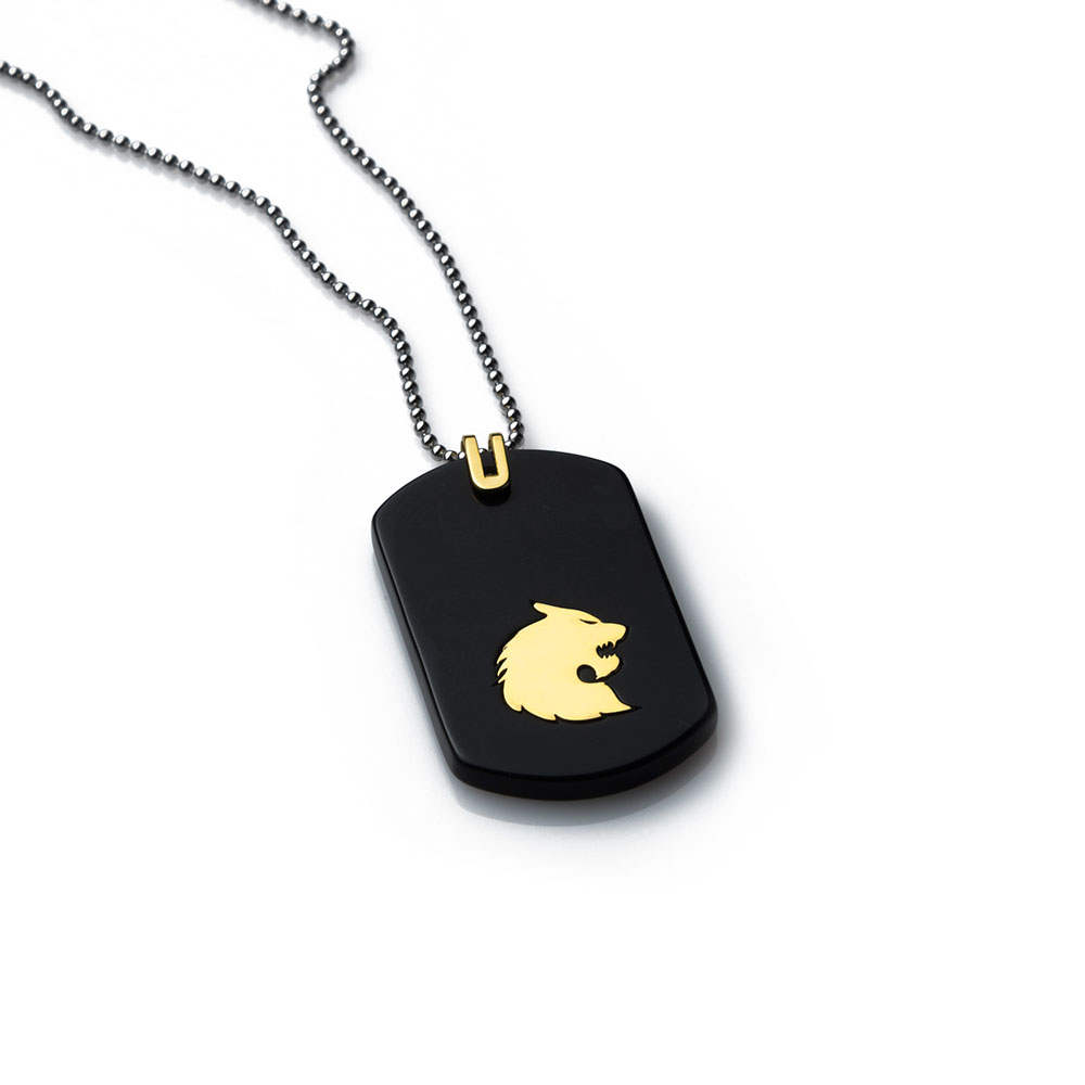 Wolverine Gold Tag Necklace