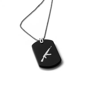 mens-gold-necklace-dog-tag-ak-47-white-14k-stainless-steal-ball-chain-rockmanjewerly-089621-1