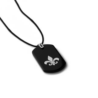 mens-gold-necklace-dog-tag-fleur-de-lis-white-14k-cotton-string-rockmanjewerly-090784-1