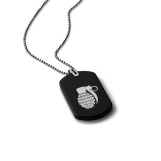 mens-gold-necklace-dog-tag-grenade-white-18k-stainless-steal-ball-chain-rockmanjewerly-089680-1