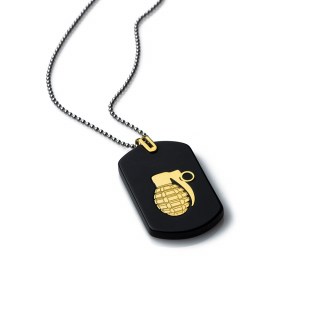 mens-gold-necklace-dog-tag-grenade-yellow-14k-stainless-steal-ball-chain-rockmanjewerly-089409-1