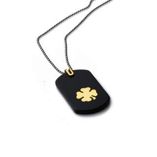 mens-gold-necklace-dog-tag-irish-luck-yellow-14k-stainless-steal-ball-chain-rockmanjewerly-089536-1