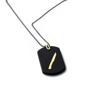 mens-gold-necklace-dog-tag-stiletto-yellow-14k-stainless-steal-ball-chain-rockmanjewerly-089354-1