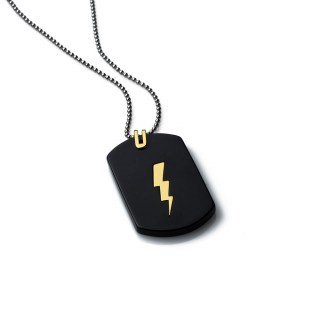 mens-gold-necklace-dog-tag-thunder-yellow-14k-stainless-steal-ball-chain-rockmanjewerly-089452-1