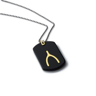 mens-gold-necklace-dog-tag-wishbone-yellow-14k-stainless-steal-ball-chain-rockmanjewerly-089486-1
